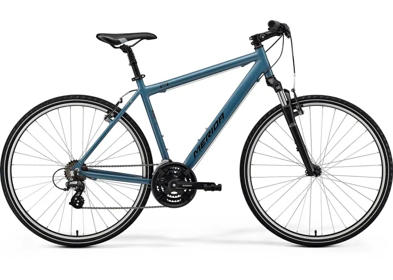 Велосипед 28" Merida CROSSWAY 10-V SE (2025) рама - L Silk Dove Blue (Black)