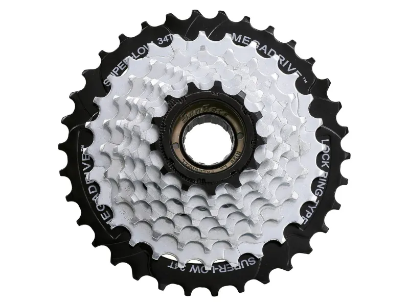 Треск инд. SUN RACE M56 8S, 13-34T, Zinc+Black