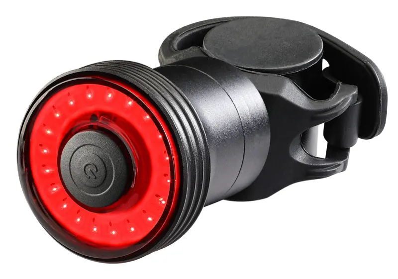 Мигалка задня Green Cycle Round Dots, з алюмінієвою рамкою, COB LED, 40 Люмен; 3 режими
