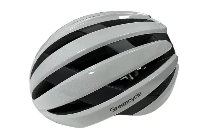 Шолом Green Cycle Alleycat RS розмір 58-61см біло-сірий глянець