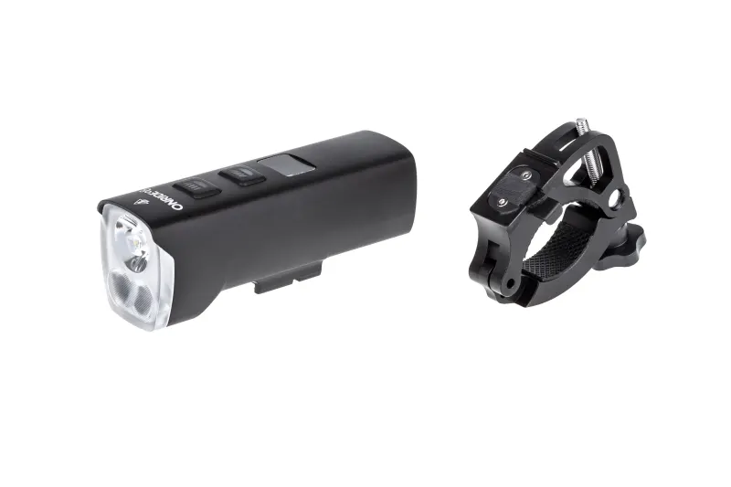 Велосипедная фара ONRIDE Swift (1500 lm, 4800 mAh, Type-C), Power Bank, инд. заряда, алюминиевая