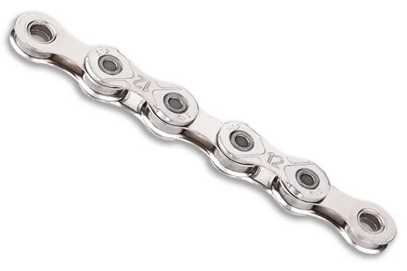 Цепь KMC X12 Silver 12 скоростей 126 звеньев серебряный + замок