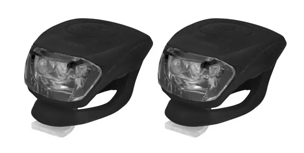 КОМПЛЕКТ: Свет передний Longus2LED/2 ф-ции + задний 2LED/2 ф-ции, черный