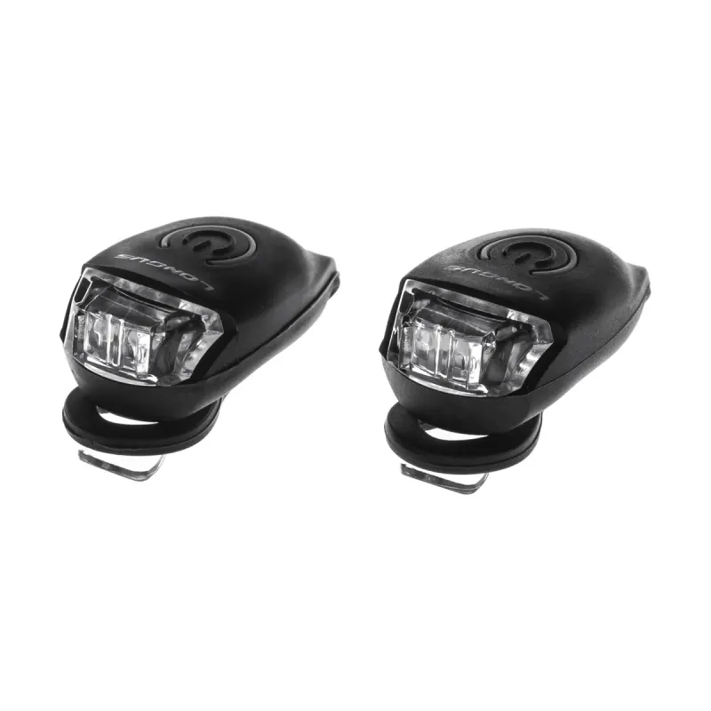 КОМПЛЕКТ: Світло Longus CIRCLE переднє+заднє 2+2LED, 2ф-ції, чорний