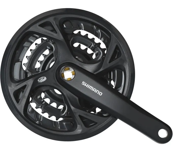 Шатуни Shimano FC-M371-3, 175мм, 48X36X26T, захист зірок, з болтами