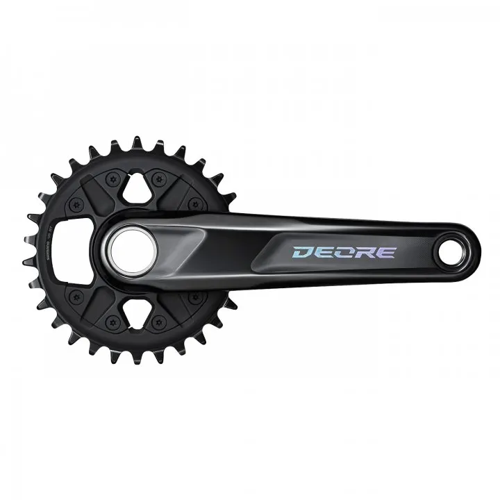 Шатуны Shimano FC-M6120-1 DEORE, встроенная ось, 175мм 32 12-шв. CL-55мм, без каретки