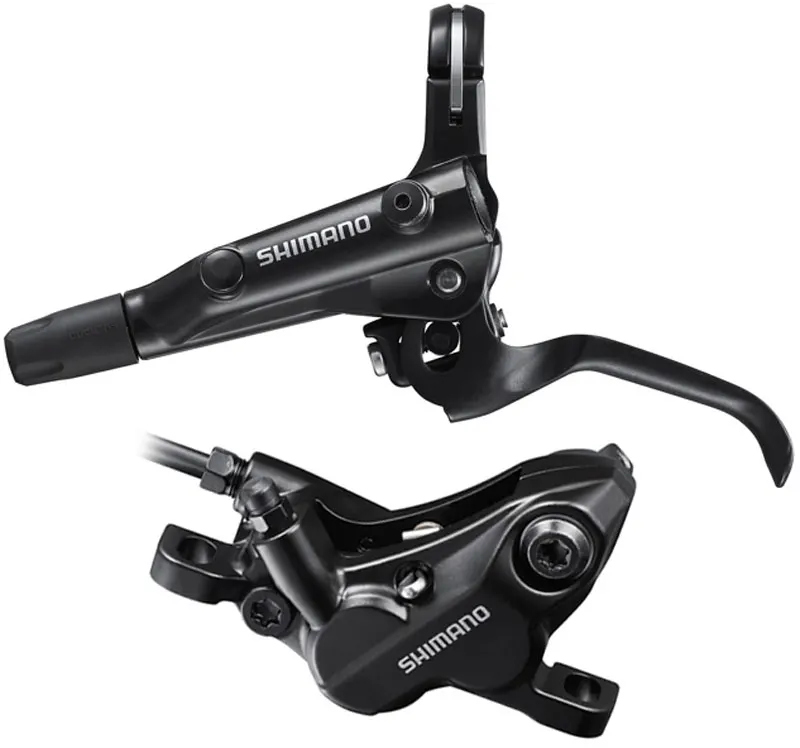 Тормоз гидравл. дисковое Shimano MT501-E переднее (левая ручка, 4-поршн. калипер BR-MT520, гидролиния 1000мм, D03S)