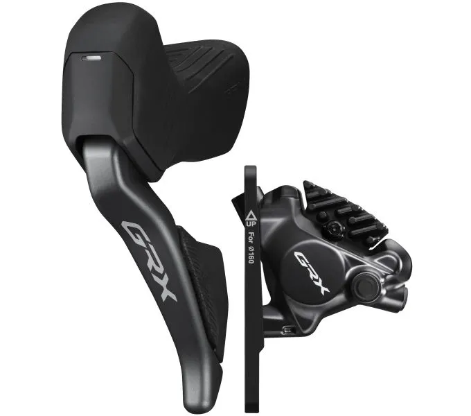 Тормоз гидравл диск Shimano RX825 GRX Di2, передний (левая тормозная ручка/шифтер ST-RX825 2-быстрый, BR-RX810, гидролиния 1000мм)