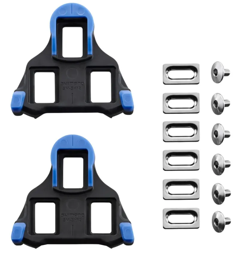 Шипы SHIMANO SM-SH12 SPD-SL шоссе, 2° свободный ход, (синие)