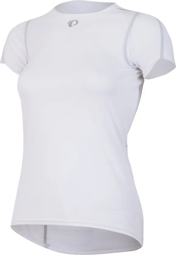 Термобелье женское PEARL IZUMI TRANSFER BASE, короткий рукав, белое (L)