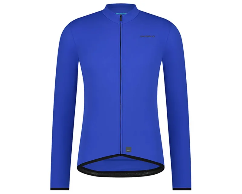 Велоджерси Shimano Apice long sleeves утепленное, голубое, разм. M