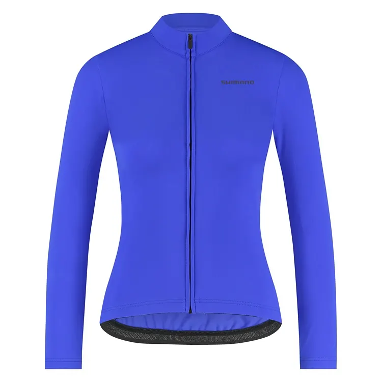 Велоджерси женское Shimano Apice long sleeves утепленное, голубое, разм. XXS