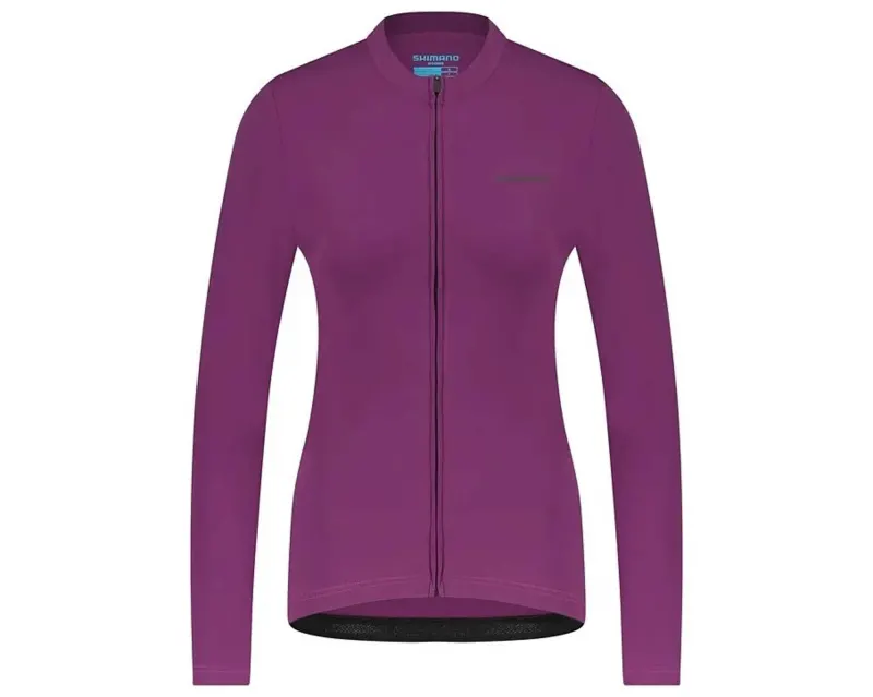 Велоджерсі жіноче Shimano Apice long sleeves утеплене, фіолетове, розм. XS