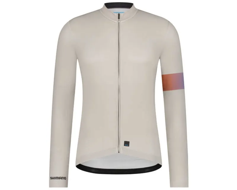 Велоджерси Shimano Apice long sleeves, бежевое, разм. L