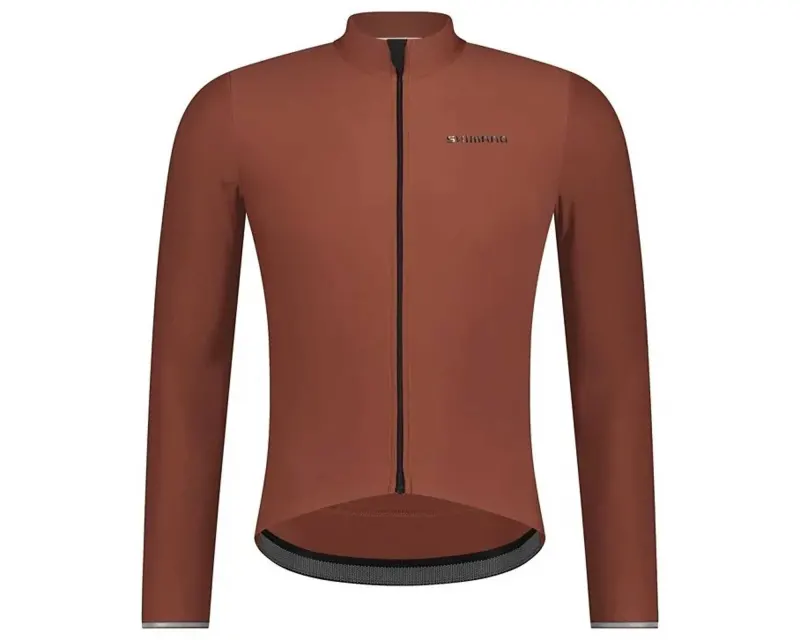 Велоджерсі Shimano Stile long sleeves утеплене, коричневе, розм. L