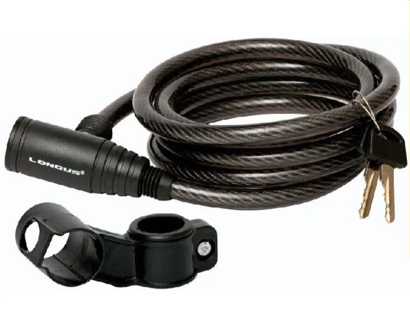 Замок Longus 10Х1800мм+крепеж, черный