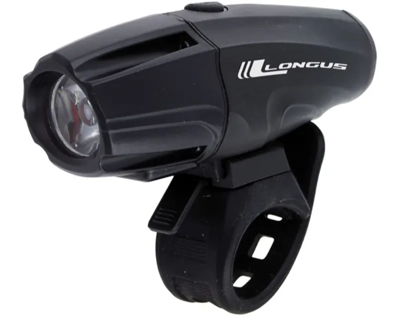 Свет передний Longus LUMIN 1000, 6 ф-ций, USB, черный