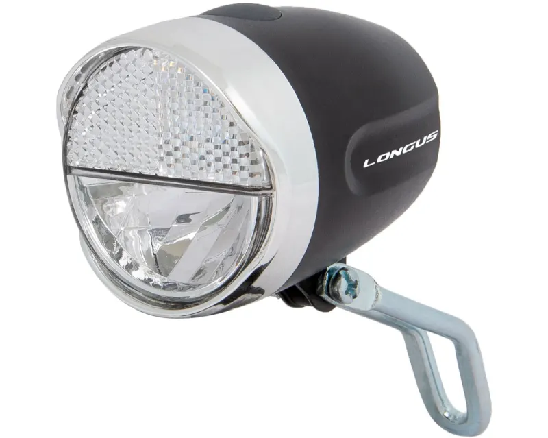 Свет передний Longus FRONT 1W LED 2 ф-ции, черный