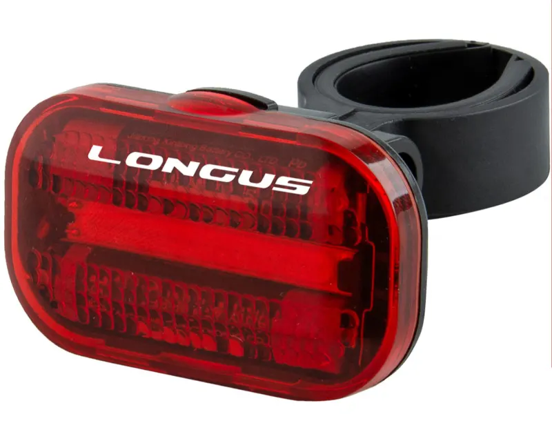Свет задний Longus COB 15 LED 2 ф-ции, черный
