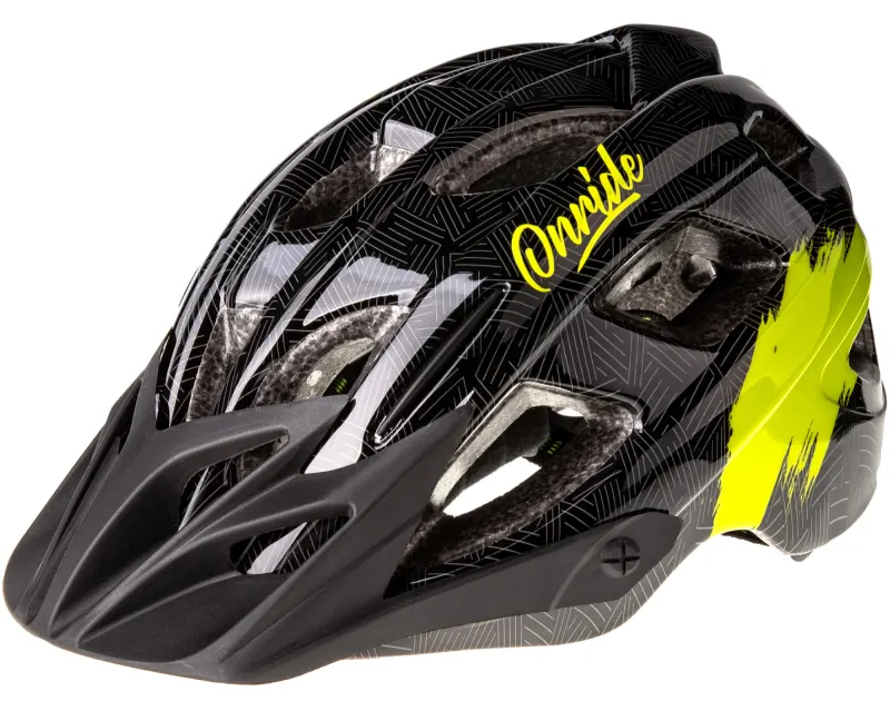 Шлем ONRIDE Rider черный/зеленый S (48-52 см)