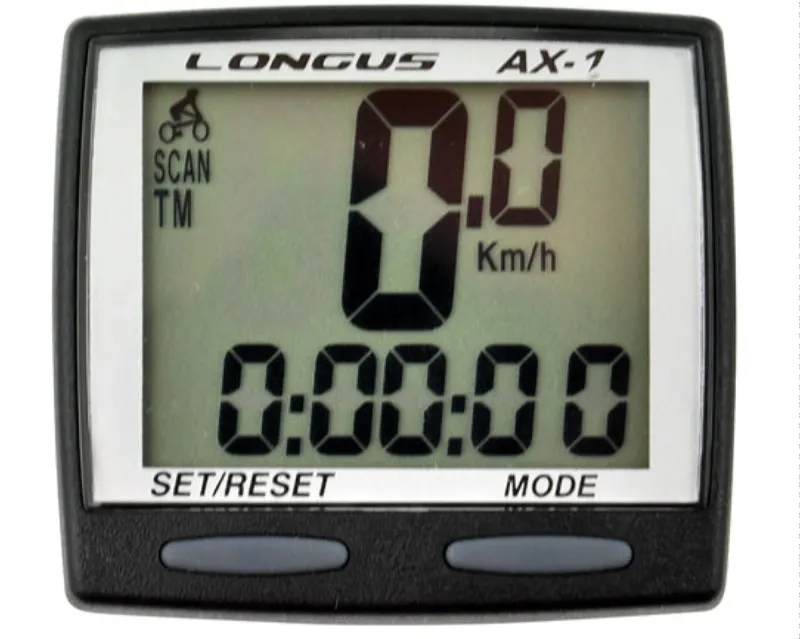 Велокомпьютер Longus AX-1 8 ф-ций черный Special Edition