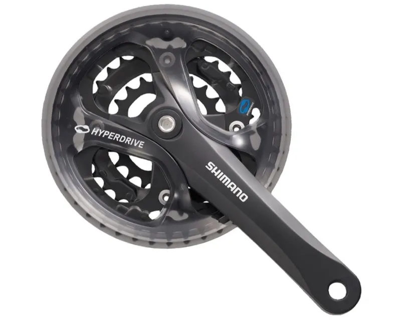 Шатуни Shimano FC-M361, 175мм, 42X32X22, захист зірок