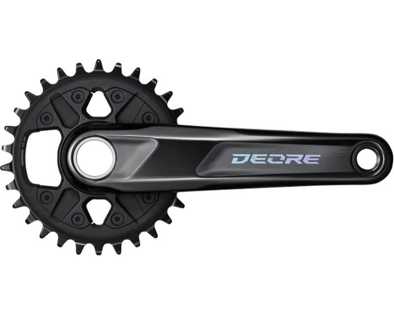 Шатуны Shimano FC-M6100-1 DEORE, встроенная ось, 175мм 30T 12-шв. CL-52мм без каретки