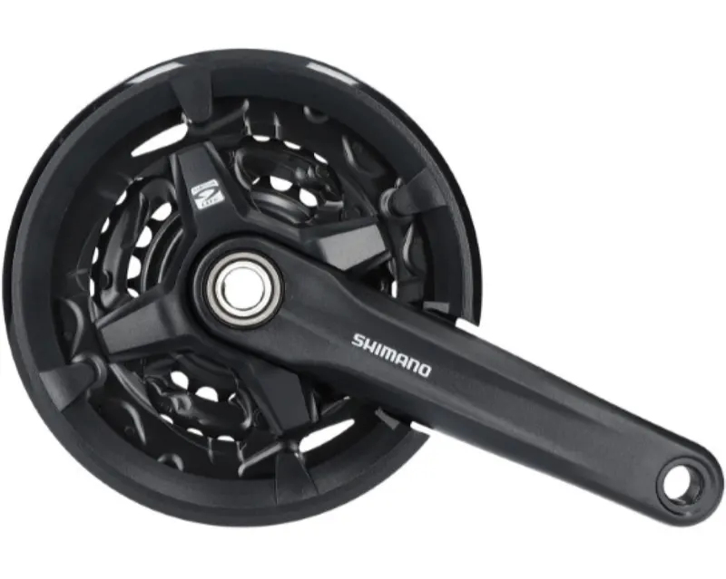 Шатуны Shimano FC-MT210-3, 175мм, 40X30X22, интегрированная ось, защита звезд, без каретки