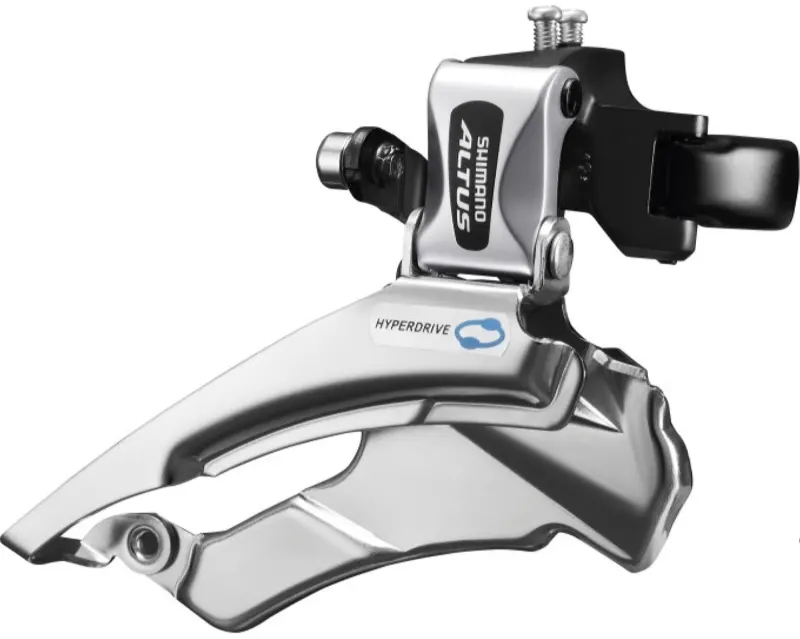 Переключатель передний Shimano FD-M313 ALTUS 3X7/8, DOWN-SWING 34.9мм (31.8/28.6 адапт) универсальная тяга, для 42/48зуб