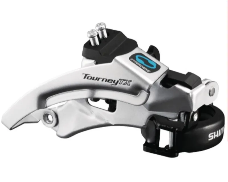 Переключатель передний Shimano FD-TX800, TOURNEY TX Top-swing, универсальная тяга, хомут 34.9/31,8мм, для 42/48зуб