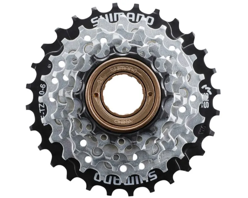 Звезды задние с трещеткой Shimano MF-TZ510-6, 14-28, серебро, 6-н.