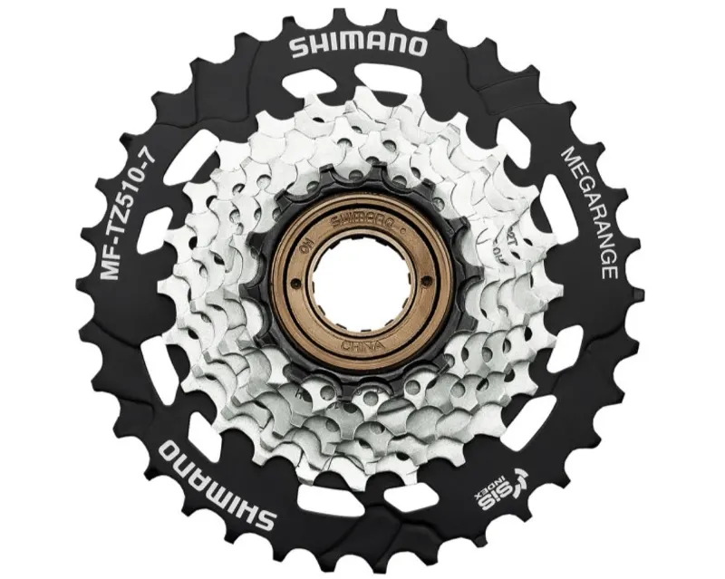 Звезды задние с трещеткой Shimano MF-TZ510-7, 14-34, серебро, 7-н.