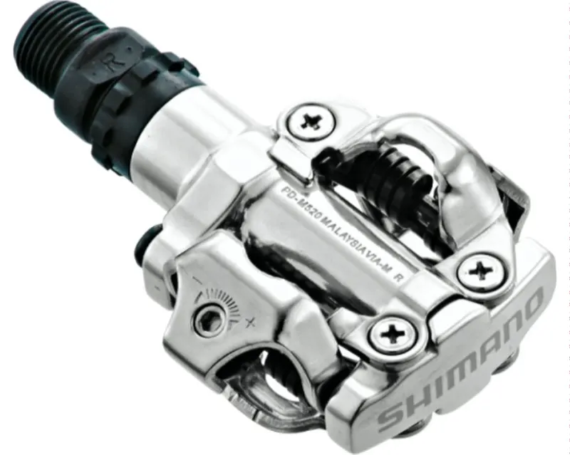 Педалі Shimano PD-M520, SPD, срібл