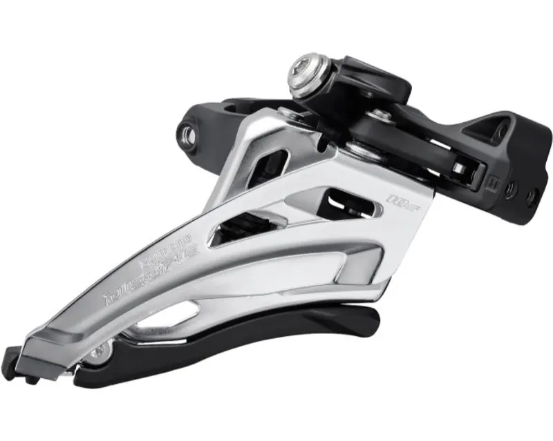 Перемикач передній Shimano FD-M4100-M, DEORE 2X10, SIDE SWING, FRONT-PULL, хомут 34,9/31,8/28,6мм адапт, макс. 38зуб.