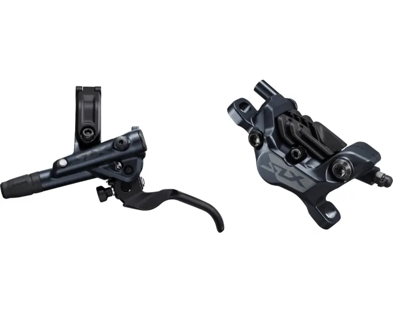 Тормоз гидравл. дисковое Shimano M7120 SLX переднее (левая ручка, 4-поршн калипер, J-kit гидролиния 1000мм)