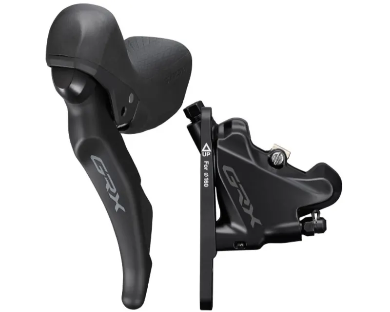 Гальмо гідравл диск Shimano RX400 GRX, переднє (ліва гальм.ручка/шифтер ST-RX400 2-швидк, каліпер, гідроліния 1000мм)