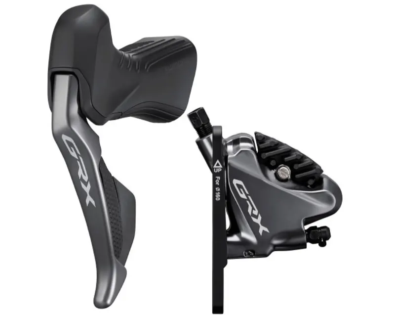 Тормоз гидравл диск Shimano RX815 GRX Di2, передний (левая тормозная ручка/шифтер ST-RX815 2-быстрый, BR-RX810, гидролиния 1000мм)