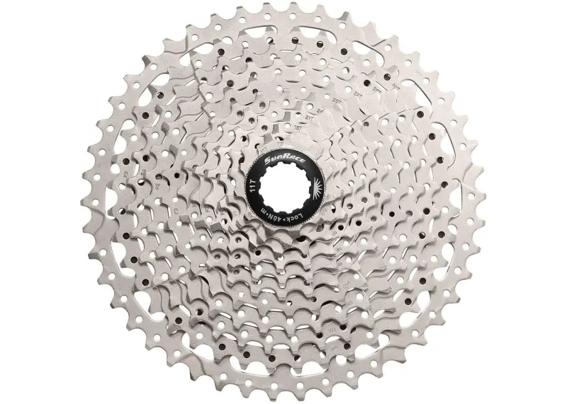 Касета інд. 11-k 11-46T SUN RACE MS8 MTB, Metallic Silver