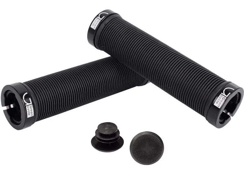 Гріпси Green Cycle GGR-421 130mm чорний з двома чорними замками