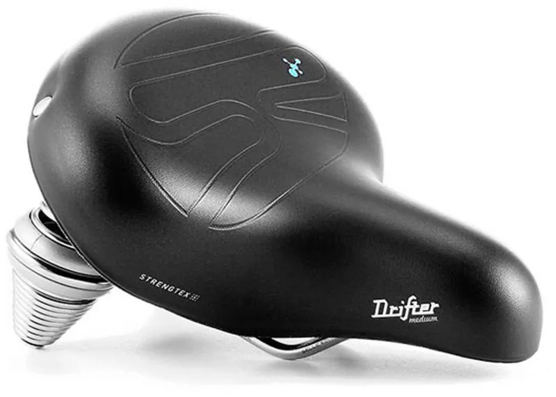 Седло Selle Royal Premium DRIFTER MEDIUM, Royalgel, обивка Strengtex, 251х221мм, 995г, хромированные рейлы и пружины, unisex, черное