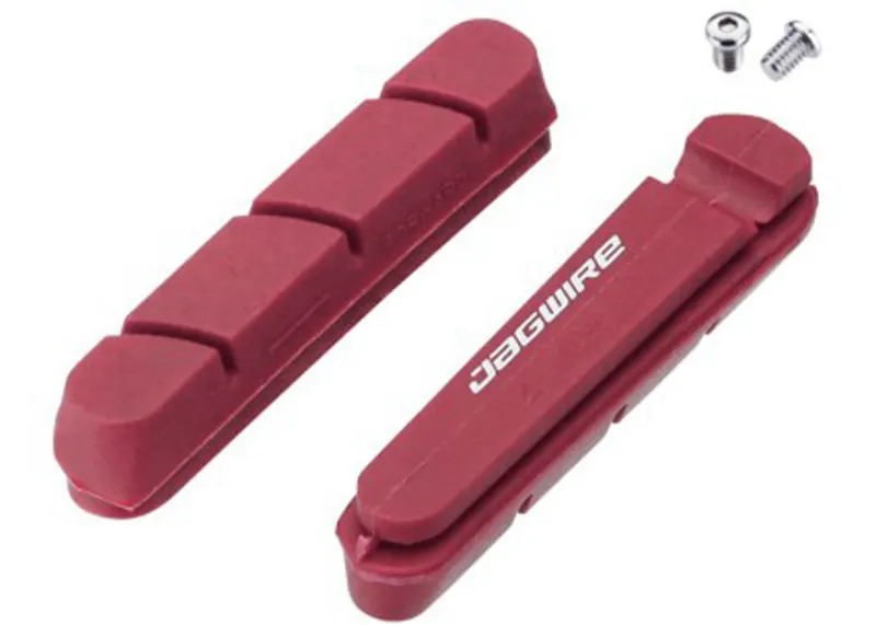 Вставки в колодки тормоз шосс. v-br JAGWIRE Road Pro S JS453RW для влажной погоды (совм. с Shimano, SRAM) Red