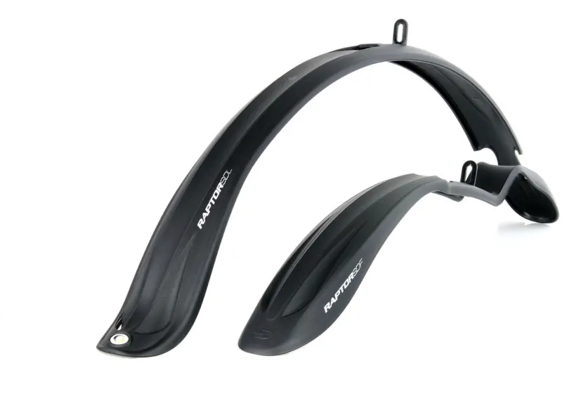 Комплект крыльев 26"-28" SIMPLA Raptor SDL, Крепление заднего под болт, черные