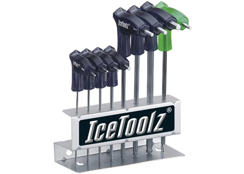 Набор ключей ICE TOOLZ 7M85 шестигранников д/мастер. 2x2.5x3x4x5x6x8 мм, с рукоятками и закругленным концом