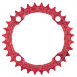 Зірка RACE FACE CHAINRING,NARROW WIDE,104X34,RED,10-12S