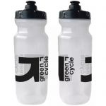 Фляга 0,75 Green Cycle GBT-517 зі збільшеним клапаном, прозора з чорним