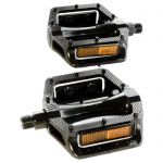 Педали Green Cycle GPD-M304, алюминиевые, шариковые подшипники, ось 9/16 бористая сталь (размер 108х105х26) 461 грамм