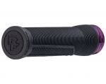 Грипсы RACE FACE CHESTER, 34 мм, Хомут (BLACK) Черный, Грип (PURPLE) Фиолетовый (Резиновые)