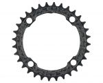 Зірка RACE FACE Narrow Wide, 104 BCD, 34T, 10-12 ск (MATTE BLK) Матова Чорна (Алюмінієва)