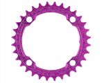 Зірка RACE FACE Narrow Wide, 104 BCD, 36T, 10-12 ск (PUR) Пурпурова (Алюмінієва)