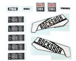 Набір наліпок RockShox KIT PIKE 26/27.5/29 (Білий/Темно-Чорний) SRAM